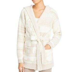 Barefoot Dreams - Cream & Stone Patchwork CozyChic Cardigan - Women